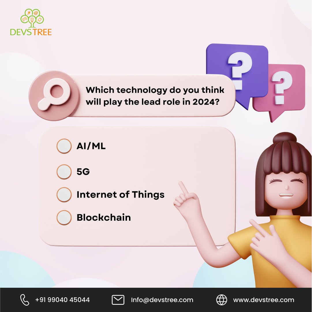 Quiz Time: It's your chance to predict the future! Which technology do you think will take the lead in 2024? 🚀 Let's hear your thoughts! Comment below! 👇🤔
.
.
.
#quiz #trending #question #quizinstagram #gkquiz #dailyquiz #quizcompetition #quizcontest #quiztime #quizoftheday…