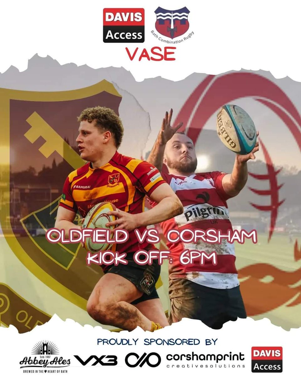 Its match day! @Oldfield_RFC @CorshamRFC