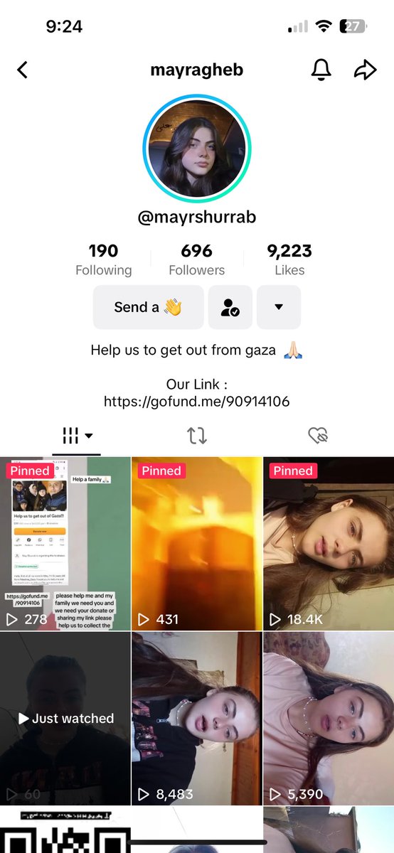 guys this go fund me NEEDS more donations this girl is 15. 15 years old begging to keep her entire family safe please please donate her tik tok is mayrshurrab please get them better engagement !!!