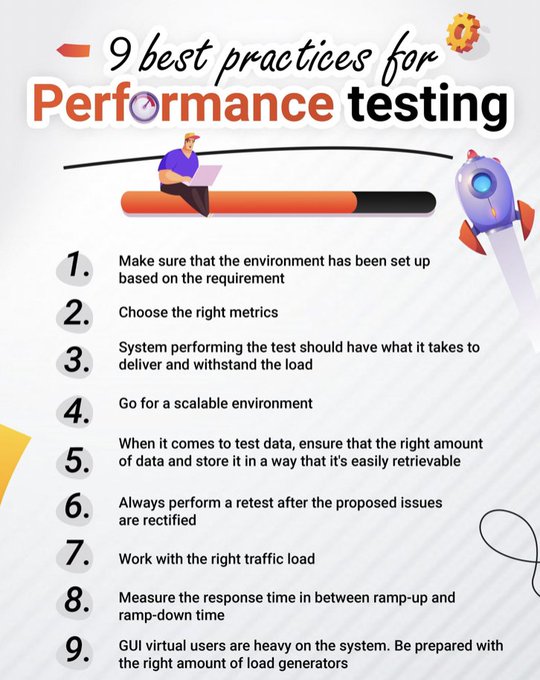 #Infographic: 9 Best Practices for Performance Testing!

 CC: @PerfBytes @TestingCircus @antgrasso @LindaGrass0 @ingliguori @jaypalter @comboeuf

#PerformanceEngineering #ApplicationTesting #LoadTesting #TestingTips #SoftwareTesting #Developer #Technology #AI #ML #Automation #QA