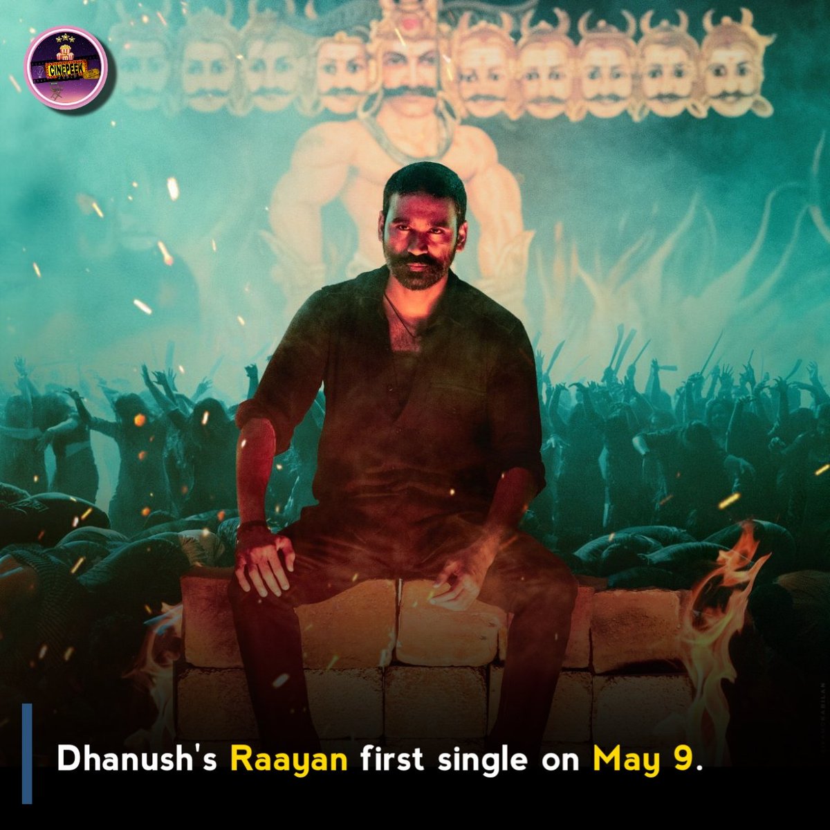 #FilmyBuzz - #Dhanush 's #Raayan first single on May 9. Worldwide release in June 2024. @dhanushkraja #CinePeek