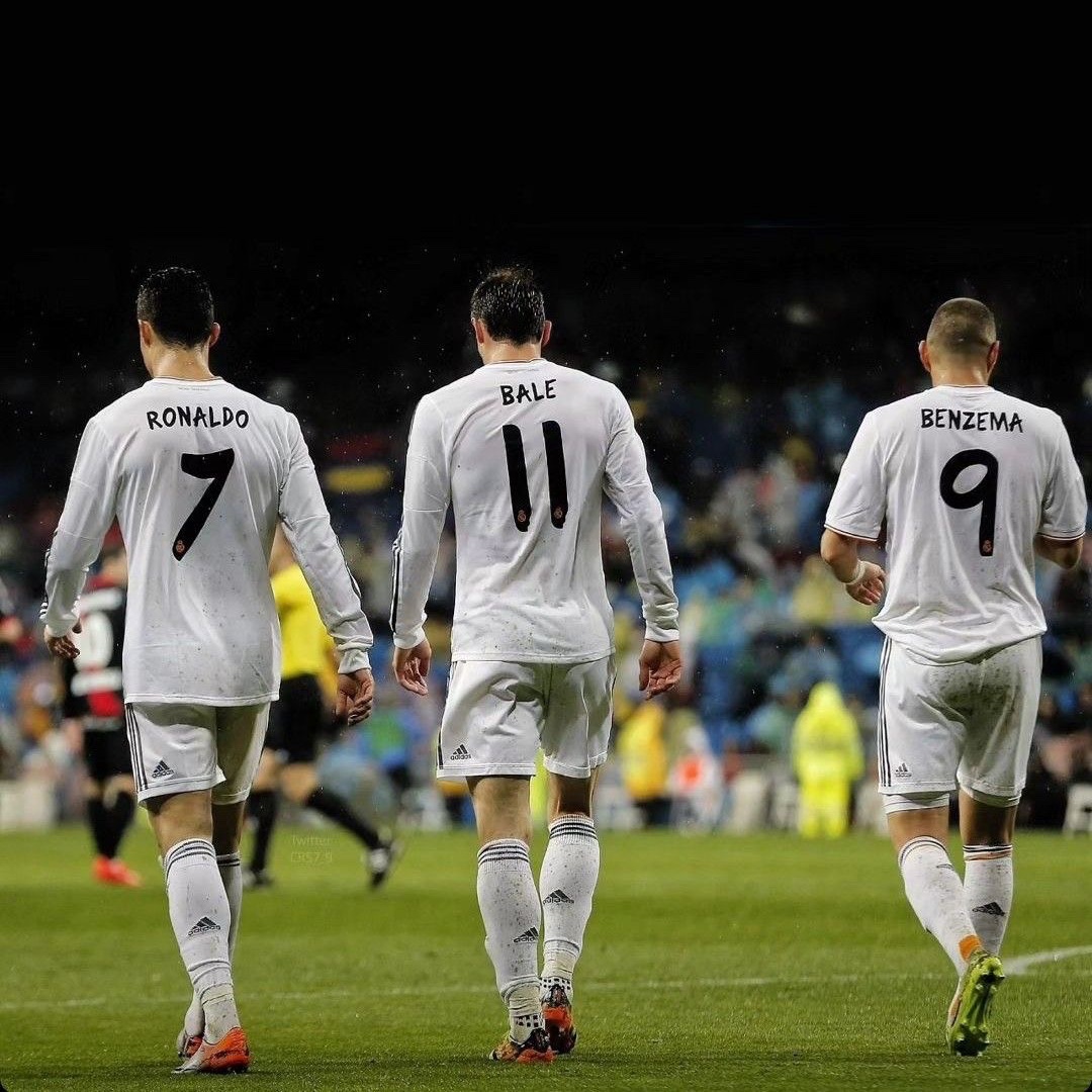 Bale, Benzema & Cristiano.