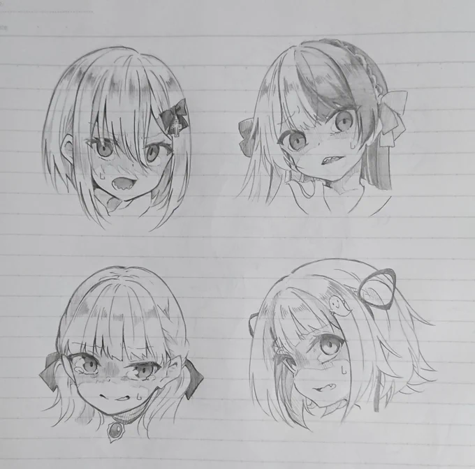 【※キャラ崩壊注意】
一定数の人に刺さりそうなぶいすぽメンバー(4人)落書き置いときます✨ 