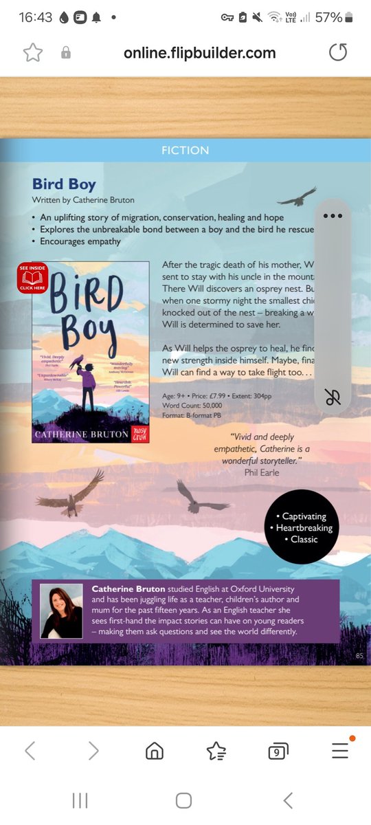 Tomorrow my new book 'Bird Boy' takes to the skies. I am incredibly proud of this one!