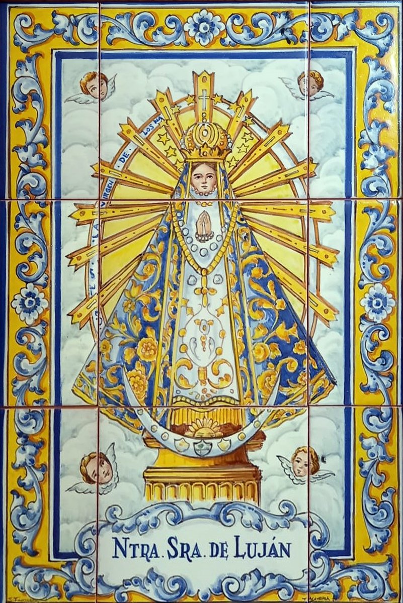 Mosaico Ntra. Sra. de Luján, colección particular, Sevilla. mosaicosdemalaga.blogspot.com/2013/12/mosaic…