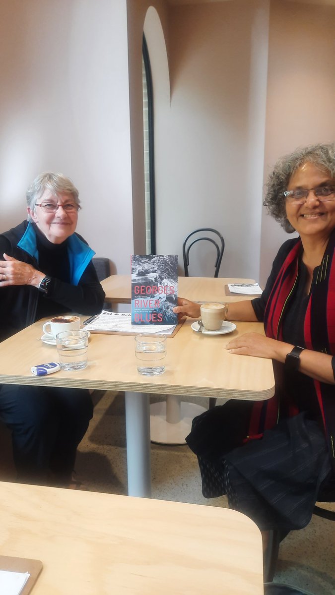 Oral #histories of indigenous people living on banks of #rivers & their knowledge connect us across Continents. River #Narmada in India to Gorges River + Darling River, in #Australia. Thankyou Heather Goodall for an enriching afternoon & the book, Gorges River Blues.