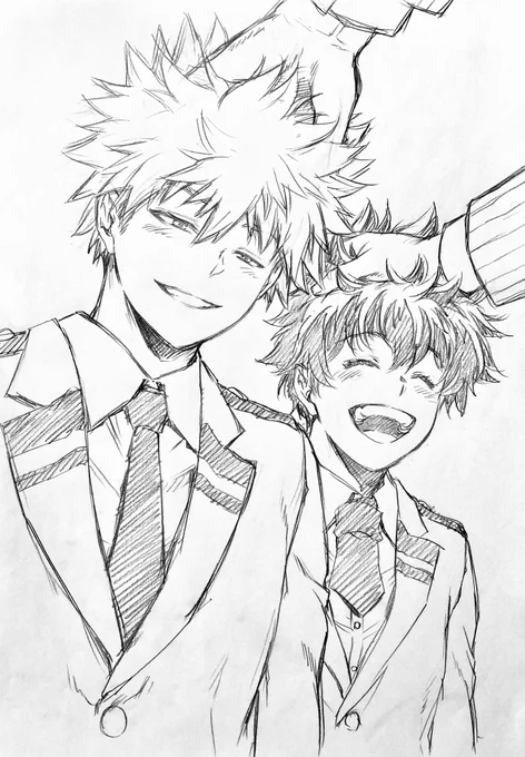 ラフ描き、💥🥦+オールマイト

大好きな人の手 