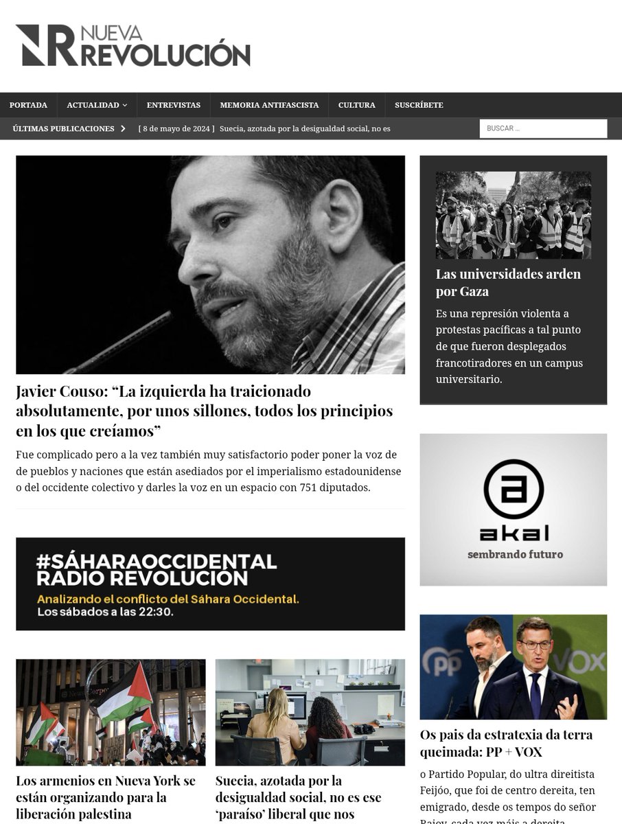 🗞️ Portada NR Visita la edición de hoy en nuevarevolucion.es