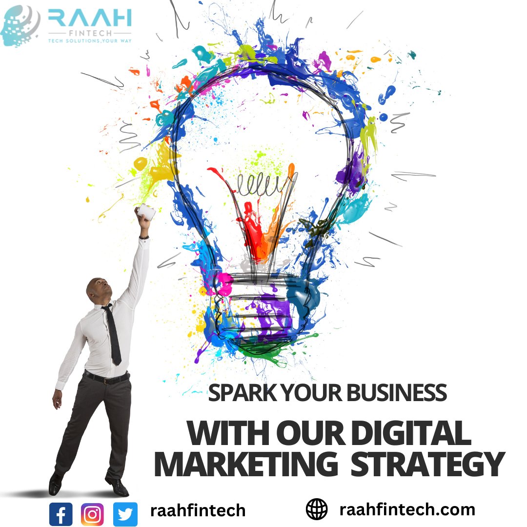 🚀 Transform your business with a killer #DigitalMarketing strategy! 
💻📈 Let's take your online presence to the next level together.

#Raahfintech #Raahfintechdigitalmarketingstrategy
#SparkYourBusiness #DigitalMarketingSuccess #IgniteYourGrowth #MarketingMagic
