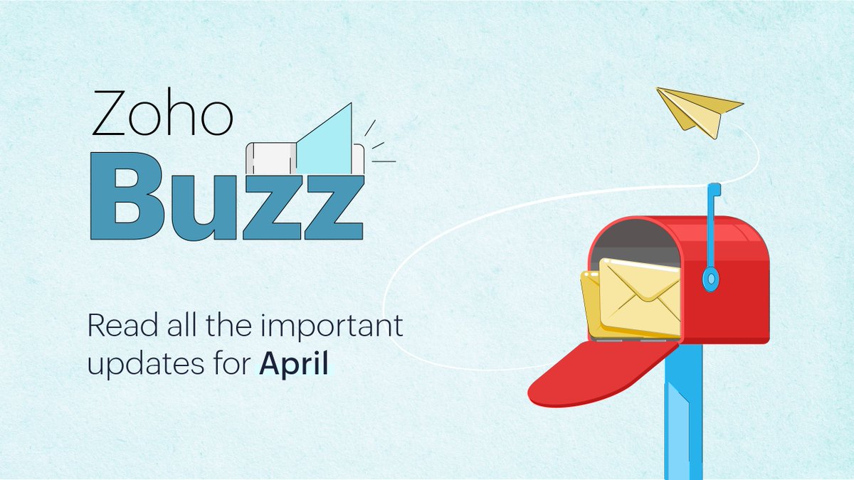 We're thrilled to present our new releases, product updates, industry recognition, and more exciting stories in our latest newsletter. Sit back and discover what's new here! 👉 zoho.to/Buzz
