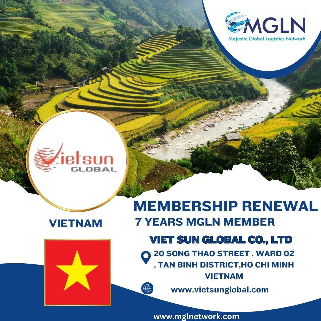 VIETSUN GLOBAL CO LTD from VIETNAM has Renewed their MGLN Membership! 📷
Thank you for the Renewal📷
#mgln #mglnqatar #mglnindia #vietnam #vietsunlogistics #vietnamlogistics #vietnamairfreight #vietnamseafreight #vietnamlandfreight #seafreight #airfreight #landfreight