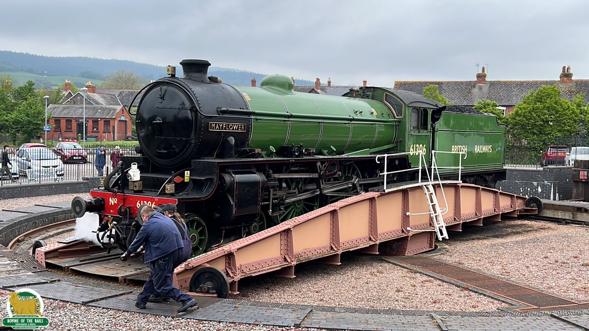 Mayflower on the Turntable at Minehead.

5th May 2024.