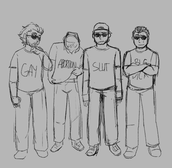 DustyDumbass's tweet photo. just a little meme sketch for today lol. will maybe draw the first five if i get the motivation later
#admc #ziggybuggs #edbertropeburn #barrybenson #solomonwalker #nopixelfanart https://t.co/HMtoikrjN4