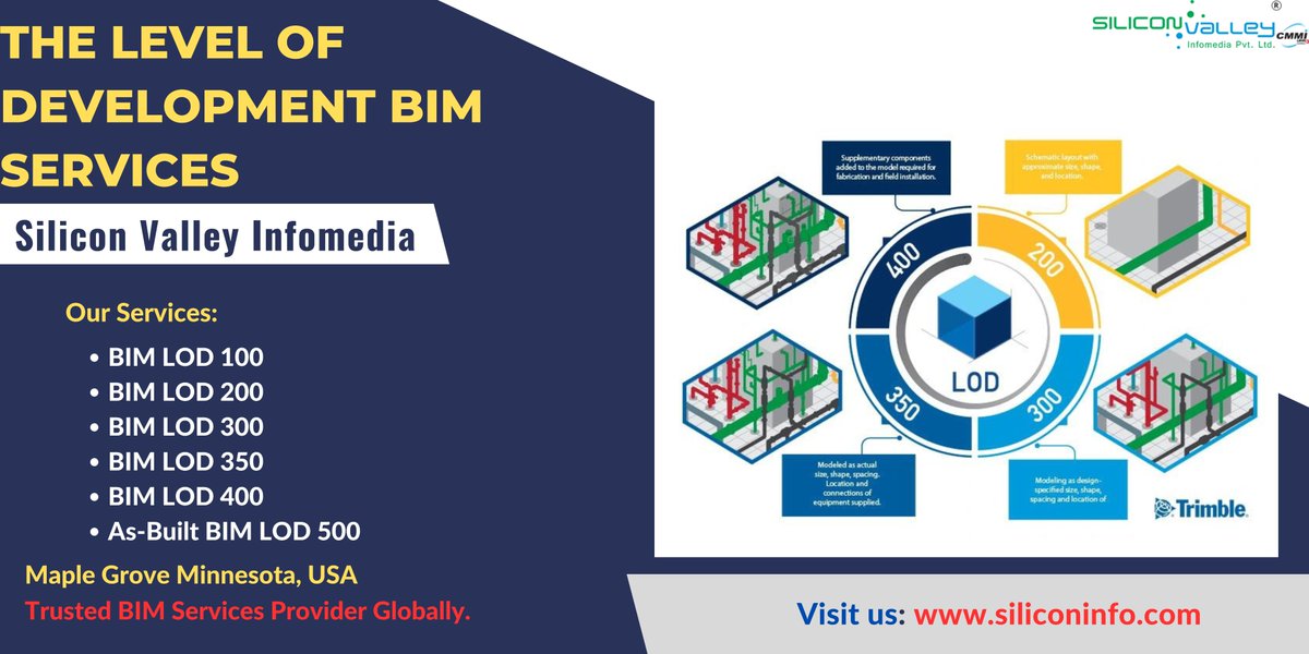 silicon_ltd's tweet image. Silicon Valley Infomedia covers LOD Architecture Services and Level of Development BIM Services, including LOD BIM 300, LOD BIM 400, and LOD BIM 500. #LevelOfDevelopment #BIMServices #BIMLevelOfDevelopment

🌐siliconinfo.com/building-infor…