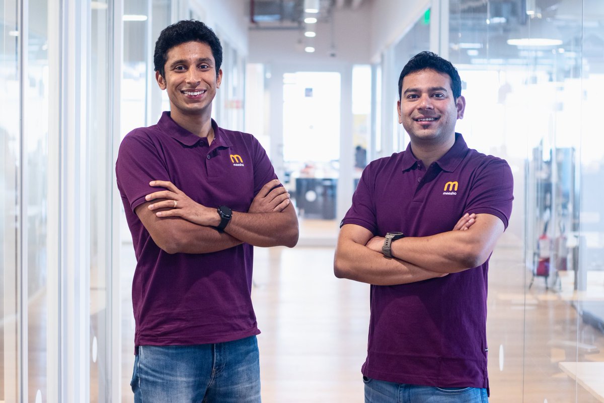 Who are Vidit Aatrey and Sanjeev Barnwal who built Meesho into one of India’s largest
e-commerce startups? (A thread 🧵)