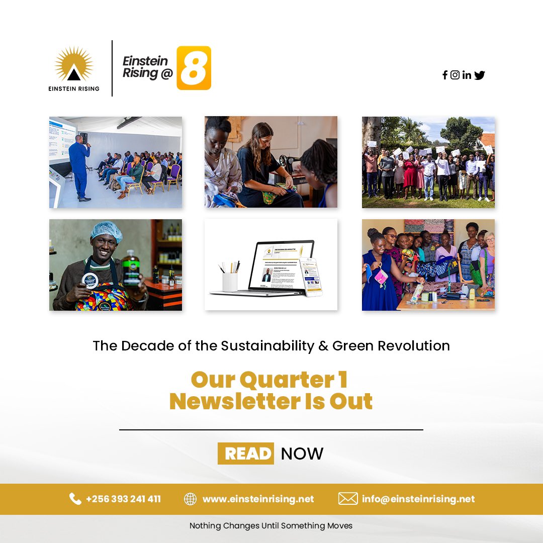 Our Newsletter is out! ⏩ clt1136689.bmeurl.co/10F8395A Immerse yourself in a world of impact, community empowerment, and valuable contributions to entrepreneurship and sustainability as we share the highlights from our first quarter of 2024. #Newsletter #GreenRevolution #Impact