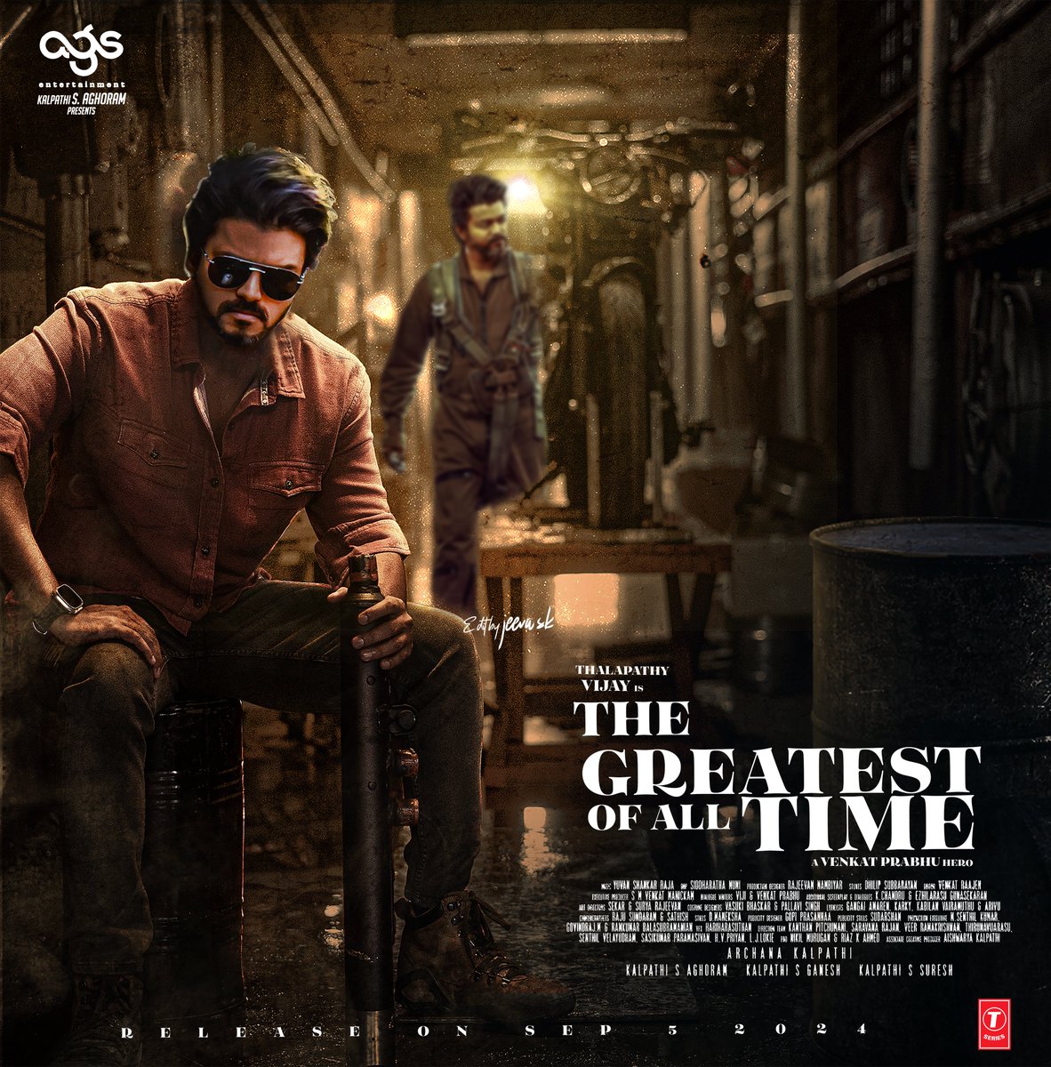 jeevaskj's tweet photo. The Greatest of All Time Thalapathy Vijay Poster Design 2024
Edit by Jeeva sk
#TheGreatestOfAllTime #TheGOAT #TheGoatArrivesOnSept5th #thegoatsecondsingle #thegoatfirstsingle
@actorvijay @vp_offl @thisisysr @Jagadishbliss @Ags_production @archanakalpathi @ActorVijayUniv https://t.co/SRy8t9r8n4