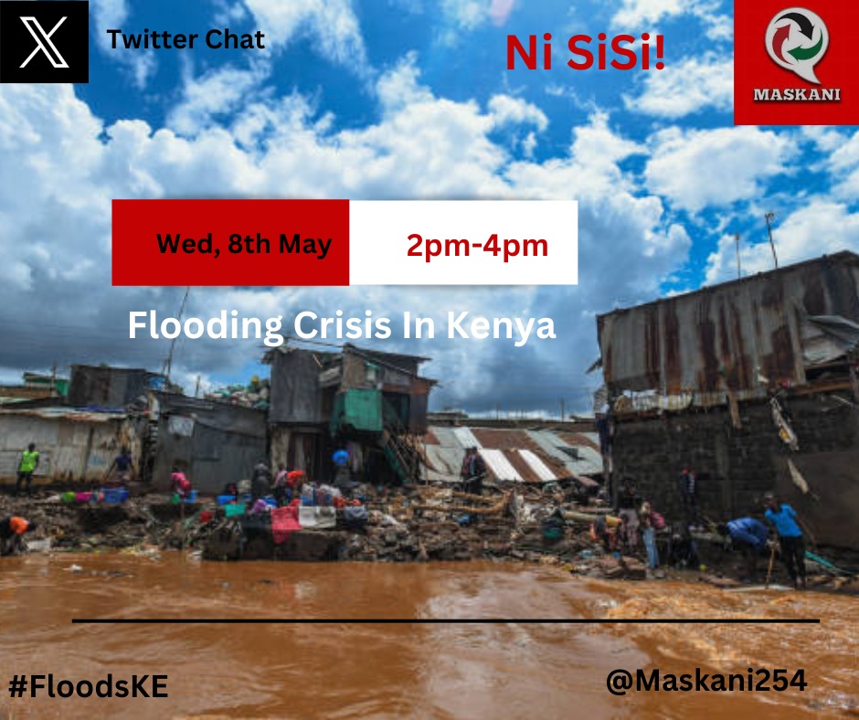 In the National Interest we will be joining @Maskani254 @nisisikenya for a campaign on #NationalFloodCrisis to seek accountability and Transparency for improved allocation and utilization of emergency response funds from the government. Wed, 8th May 2-4pm #FloodKe @T4S_KENYA