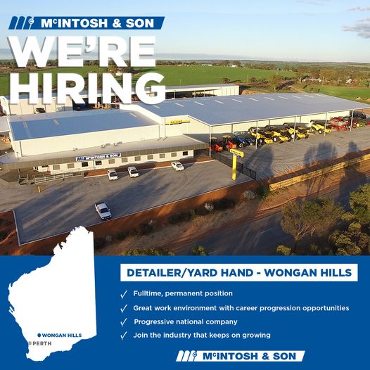 We are on the hunt for a yard hand/detailer to join the team at our Wongan Hills branch. 👀 You will need to be able to operate independently, as well as part of a team, and have good communication skills. You will also need to be Apply today! loom.ly/pQQSeYA