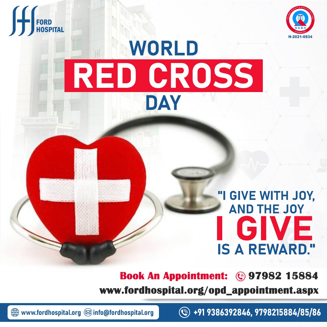 'I give with joy, and the joy I give is a reward.'
Happy International Red Cross Day!
#RedCrossDay #WorldRedCrossDay  

#InternationalRedCrossDay #TogetherForHealth #HappyRedCrossDay #GlobalWellness #SpreadJoy #Fordhospital #Khemnichak #Patna #Bihar