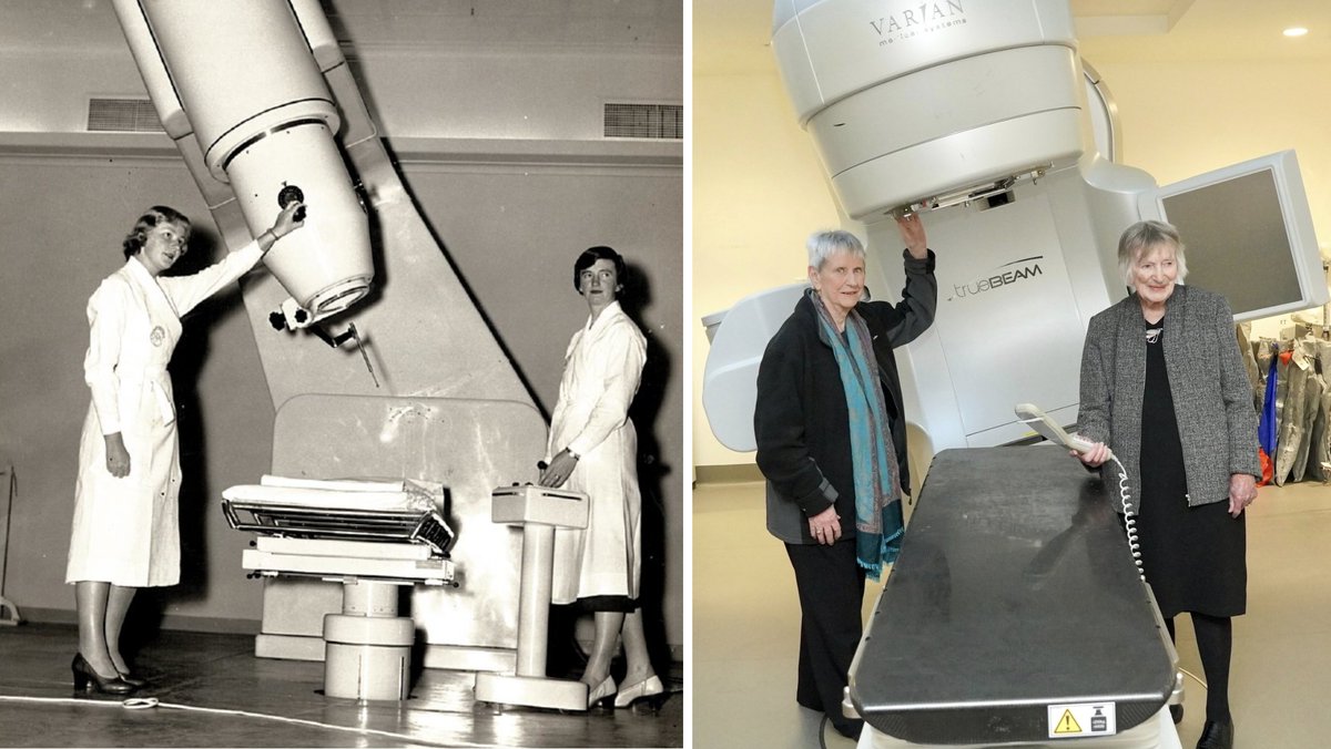 'It’s a totally massive change ... we had two deep therapy machines in an old army hut,' says Ruth, age 91, who worked in our radiotherapy department in the 1950s and 60s. Read more about her recent visit, as Peter Mac marks its 75th anniversary, here: petermac.org/about-us/news-…