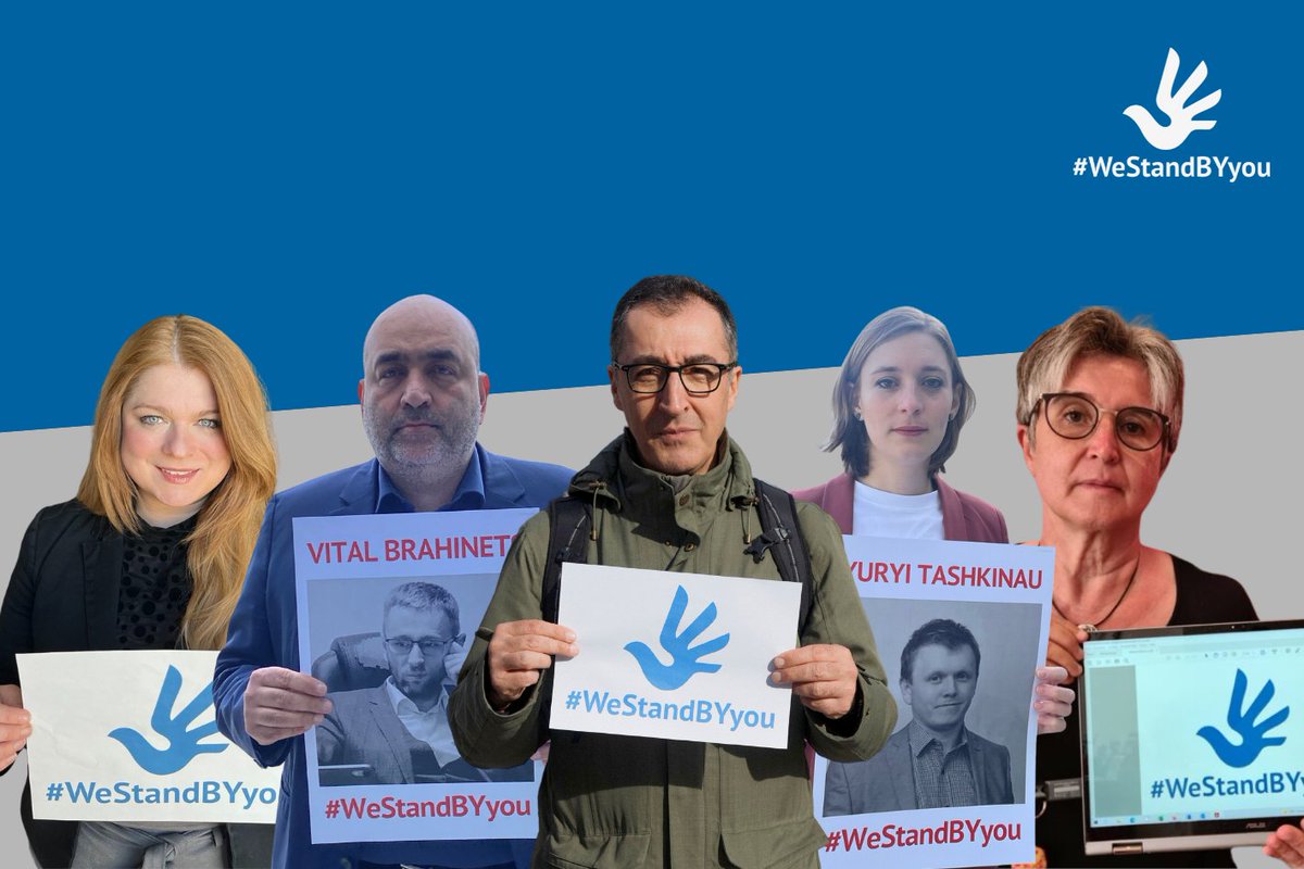 ⚪🔴⚪ As part of our #WeStandBYyou solidarity campaign @cj_schroeder, @nouripour, @cem_oezdemir, @HanSteinmueller & @MariaNoichl have taken on a godparenthood for political prisoners in Belarus. Thank you for your support! #freebelarus libereco.org/en/fedasenka-b…