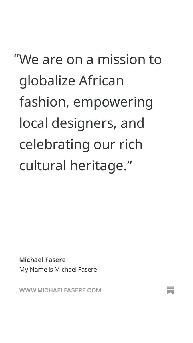 In 2022, I left a 20-year cybersecurity career that took me to nearly 45 countries to build @PashioneInc, a fashion-tech startup that is globalizing African fashion. My name is Michael Fasere and this is my story: michaelfasere.com/p/my-name-is-m…

#MyStory #MichaelFasere #Pashione