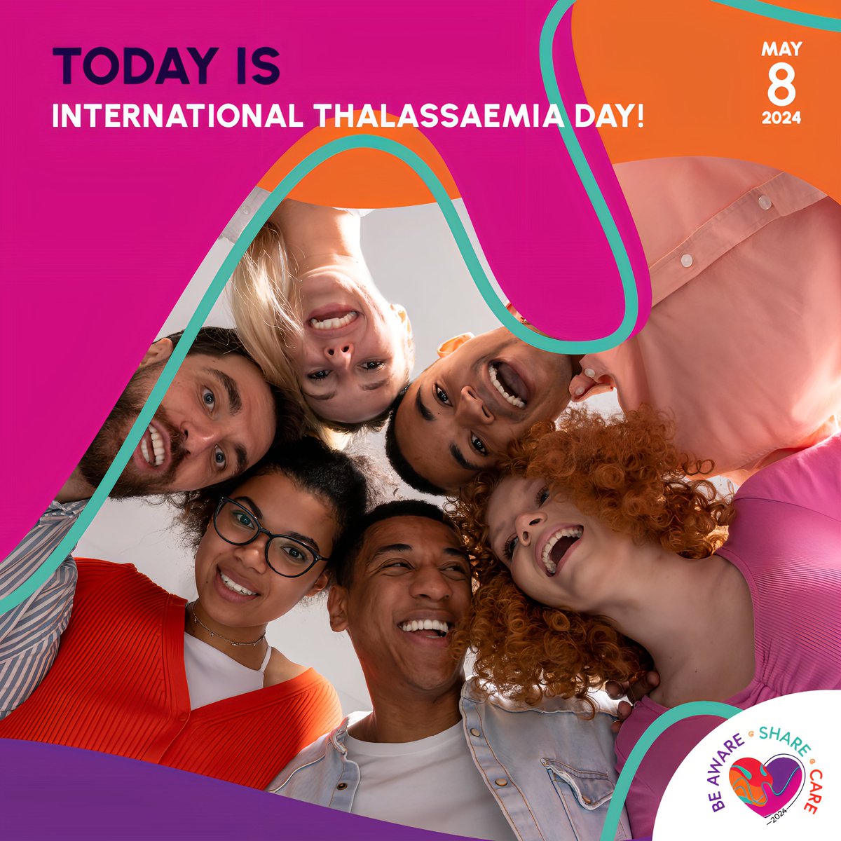 Today, on #InternationalThalassaemiaDay, let's amplify the voices of those living with #thalassemia and advocate for #TreatmentForAll. 🌍 Together, we can make a difference. Join us! 👉 thalassaemia.org.cy/itd2024/ #ITD2024 #BeAwareShareCare