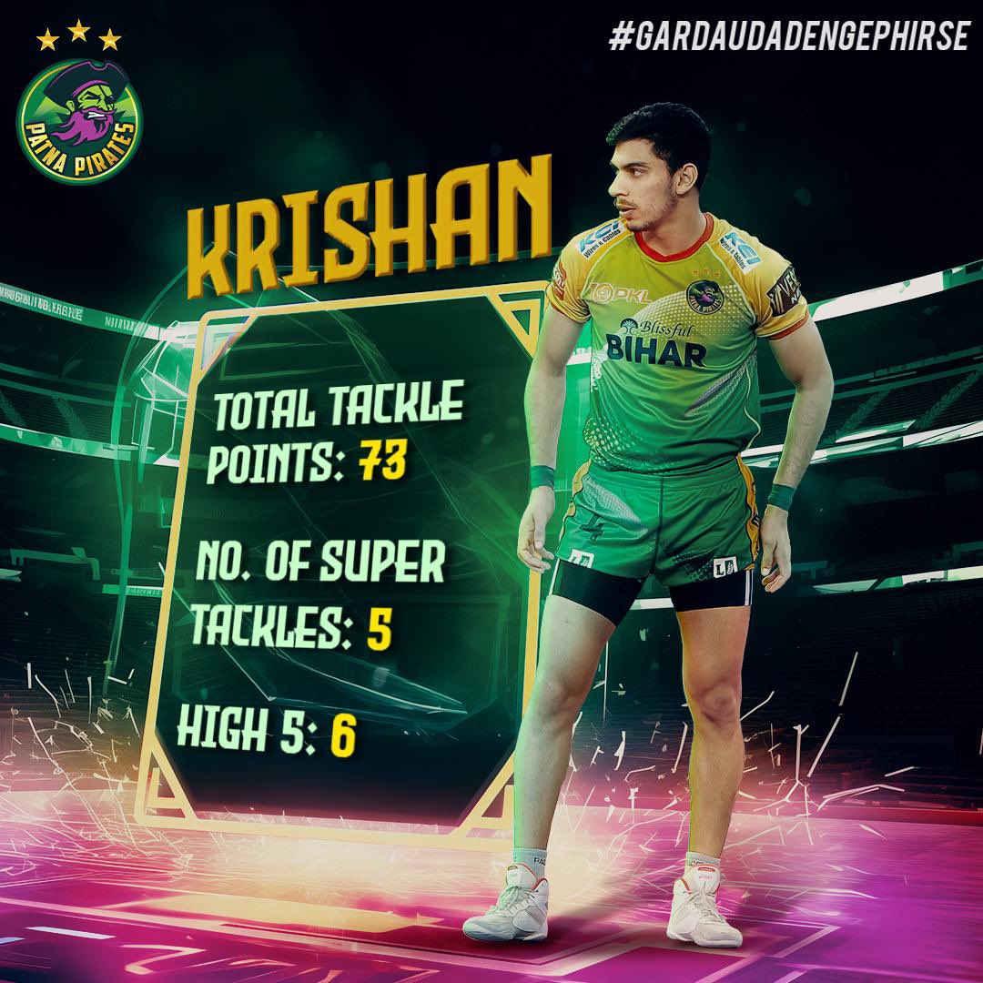 Krishan-daar stats of PKL Season 10 🤩

#PirateHamla #ProKabaddi #GardaUdaDengePhirse