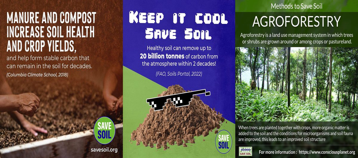 Total emissions from agrifoodsystems in 2021 amounted to 16.2 billion tonnes of carbon dioxide equivalent (Gt CO2 eq) of GHG released into the atmosphere-FAO . Urgently need transformation. #SoilForClimateAction #ConsciousPlanet #SaveSoil #cpsavesoil savesoil.org