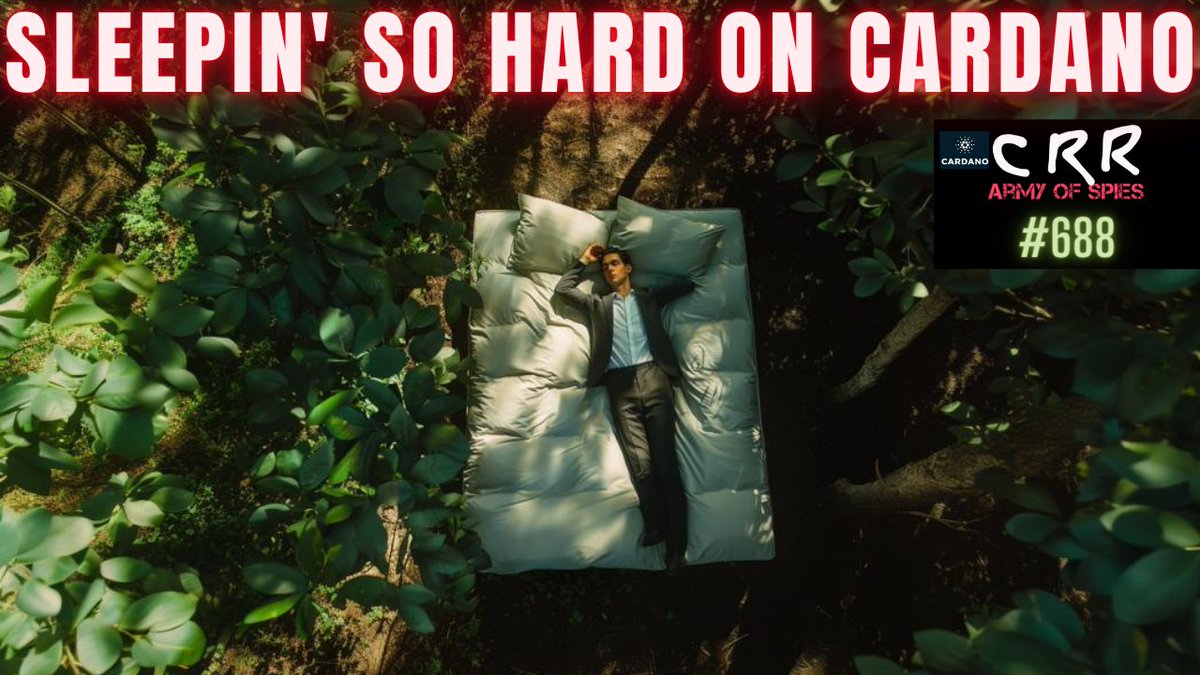 Sleepin' So Hard on Cardano Click here: youtu.be/66lh8Jcd4Js