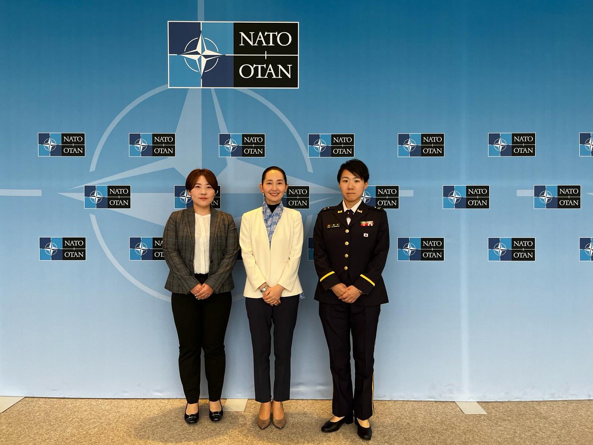 MAJ Minagawa from Japan Ground Self-Defense Forces(JGSDF) is joining #NATO Committee on Gender Perspectives(#NCGP) Annual Conference in Belgium, as one of the three dispatching members from Japan Ministry of Defense(JMOD).