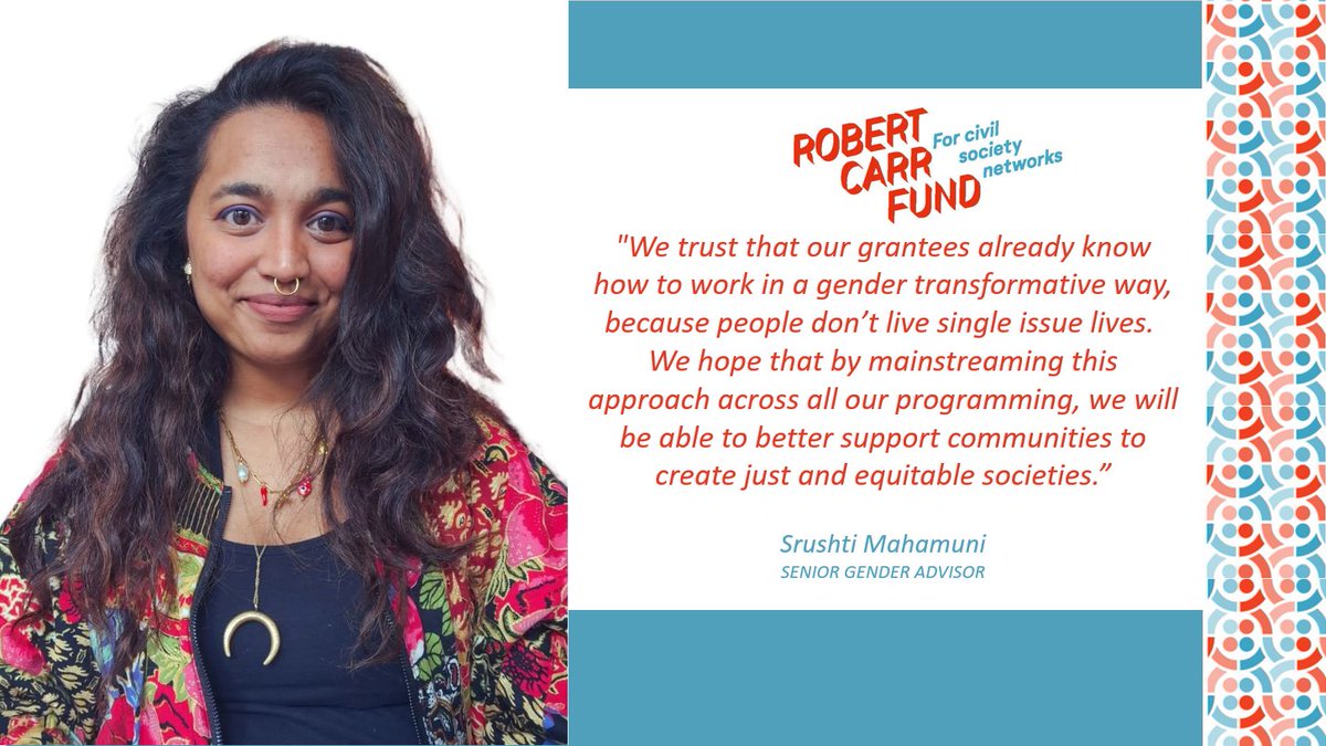🌈Great news! Thanks to funding from @gatesfoundation we launch Sustaining Action for Gender Equality (#SAGE) program at @RobertCarrFund and @Aidsfonds, led by @_Srush_ We aim to mainstream gender transformative approach in programming to better support #communities! #RCFfamily