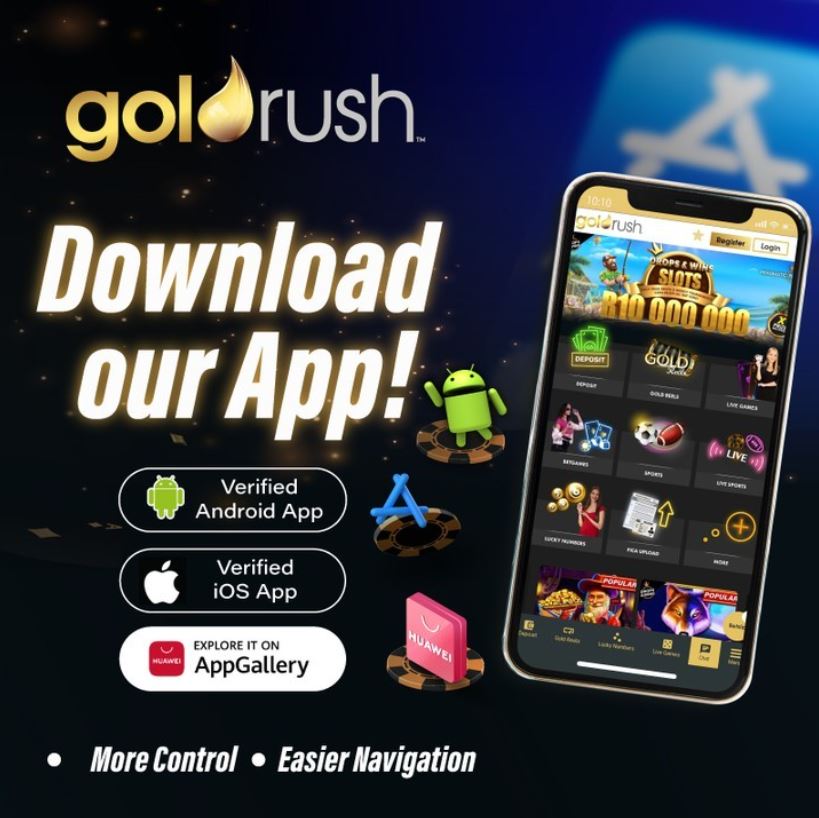 Welcome to Goldrush!

Your ultimate Gaming & Entertainment destination!

Feel The Rush and download our Goldrush App now!

#Goldrush #FeelTheRush