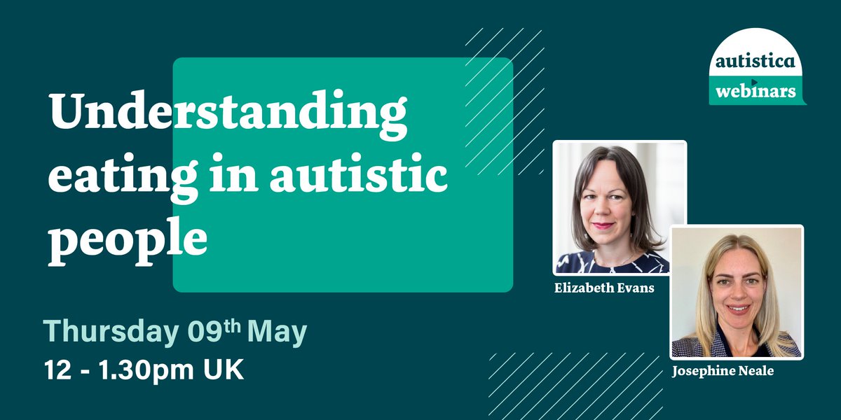 Join the latest #AutisticaWebinar this Thursday! Experts will delve into the unique experiences of #autistic people with #EatingDisorders, explore knowledge gaps, and explain how ARFID differs from other eating disorders. Join us: eventbrite.co.uk/e/understandin…