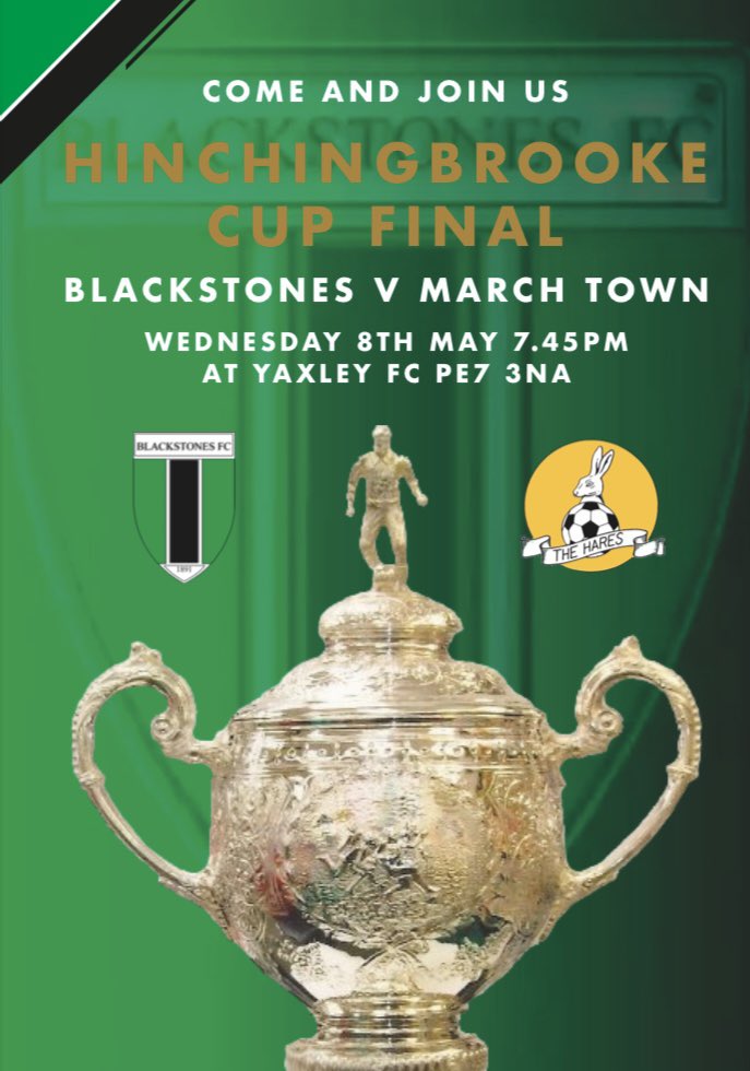 The wait is over! Today is the day. Get yourself over to @yaxleyfc and support the Stones 💚🖤