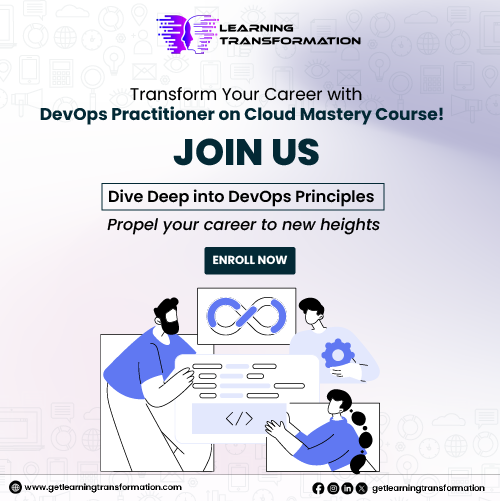 Ready to supercharge your career? 🚀 Enroll in our DevOps Practitioner on Cloud Mastery Course and unleash your potential in the cloud! 📞7447556458
#DevOps #CareerBoost #TechTalent #FutureSuccess #DevOpsTraining #TechCareer #CloudSkills #FutureTech #CareerGrowth #TechEducation