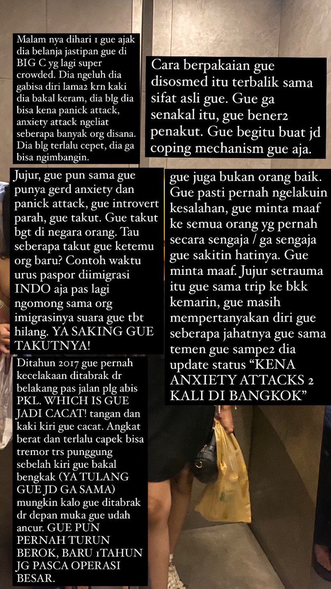 eeenjeeelii's tweet photo. CAPEK BGT GUE. 7HARI DI BKK KERJA JASTIPAN SENDIRIAN BAWA ANAK ORANG JG GA GUNA DIKIT2 ANXIETY TP 3 HARI GA BALIK KE HOTEL DIAJAK MABOK ORG GA DIKENAL LO GA ANXIETY YA🙃
GUE RUGI MATERI DAN MENTAL JG. BANTUIN DONG GUYS GMN CARANYA DIA GANTI DUIT GUE 4JT++ 😭😭 https://t.co/7KYw1EgJEl