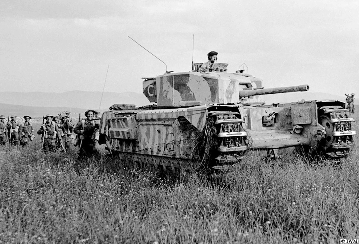 #OTD in 1943, Tunisia. A very versatile tank, the Churchill. #WW2 #HISTORY (#BestTankOfWW2 😊)