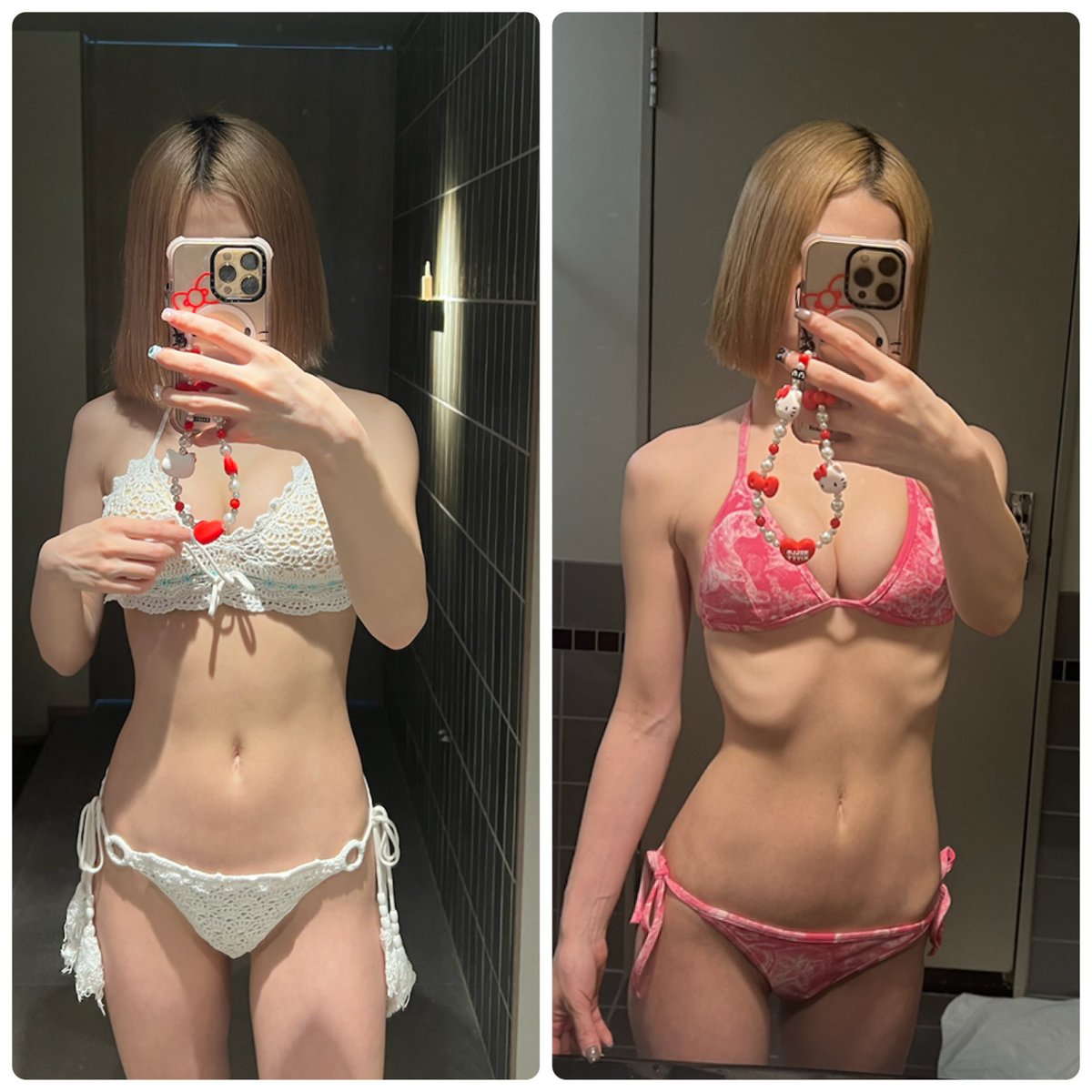 スリミー漢方ダイエット1ヶ月経ったのでレポ📄
まず体重は-3キロ！

もともと太ってたわけでもないけど
ビフォーアフターの写真見ると変化がすごい🥺❤‍🔥

お腹薄くなってて感動～～～🥹
お友達からも
「痩せたね～！」「内臓入ってる！？」って
言われるようになったよ✌笑 https://t.co/by7YUdO7fl