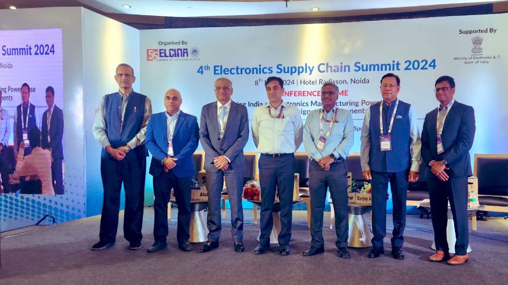 Shri Sushil Pal, Joint Secretary, @GoI_MeitY addressed the inaugural session of @ELCINA_INDIA 4th Electronics Supply Chain Summit today. He stated that GoI is in sync with the industry and believes that focusing on #Electronic components is the need of the hour.