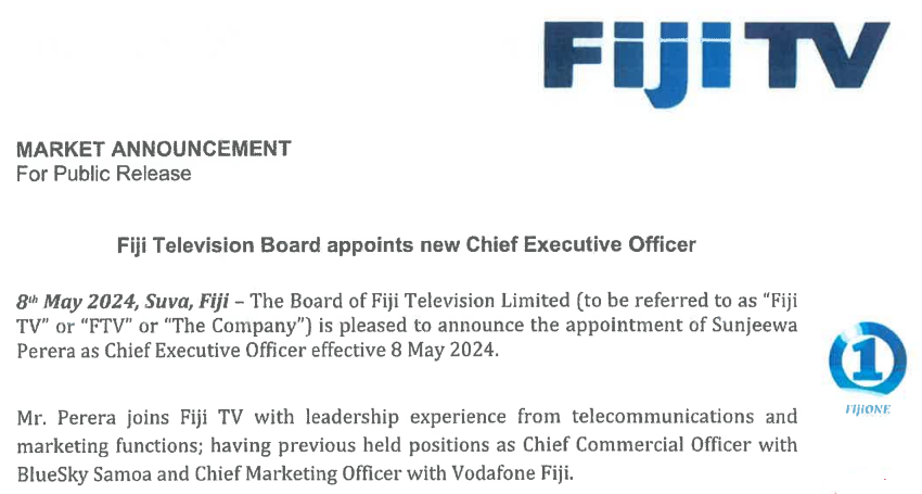 I am always interested in what's happening at my former place of employment #Fiji #FijiNews