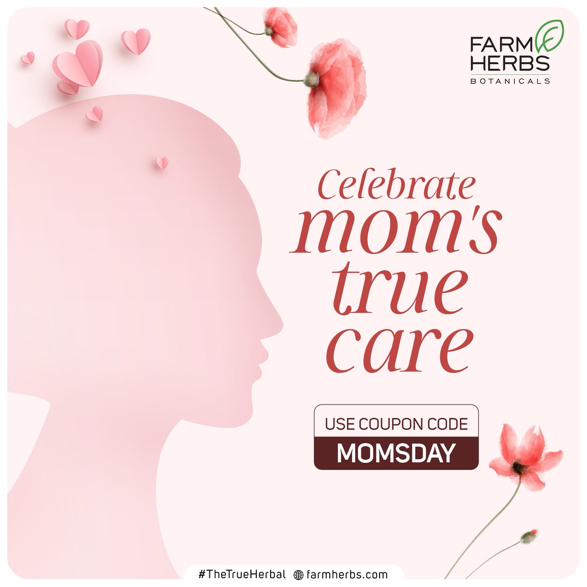 🌸This #MothersDay, honour Mom's True Care with #Farmherbs! 

With 100% plant-based, natural beauty and baby care products that nurture both her and Mother Earth.

Apply code 'MOMSDAY'  for exciting offers on farmherbs.com

#TrueCare #NaturalBeauty  #TheTrueHerbal