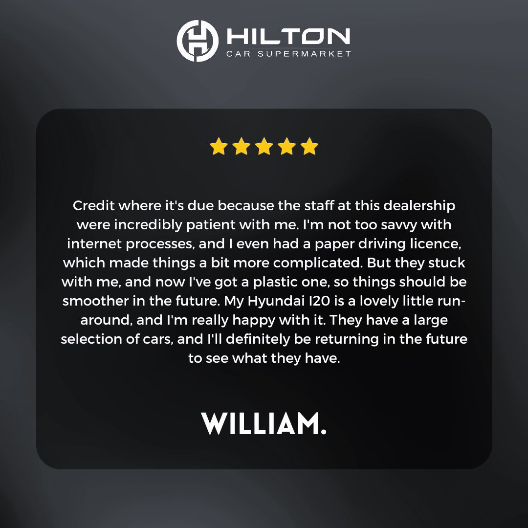 We're over the moon with this glowing review from one of our valued customers! 🌟 
📍 Location Milton Keynes, UK
💻 To view more vehicles, visit our website -hiltoncarsupermarket.co.uk
#cars #usedcars #cardealership #carsales #carsforsale #hiltoncarsupermarket #HappyCustomers