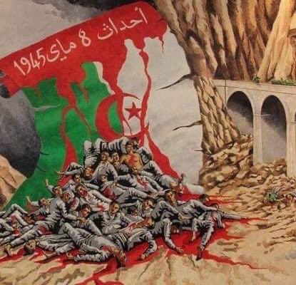 Tamazgha_'s tweet photo. ⭕️🇩🇿 Aujourd'hui, l'Algérie commémore le triste anniversaire des massacres du 8 mai 1945. Le colonialisme brutal français avait commis des atrocités envers des civils qui manifestaient pour la liberté.
#خراطة 
#مجازر_8_ماي_1945 
#Kherrata
#massacres_8_mai_1945 https://t.co/WgFpc9SyLD