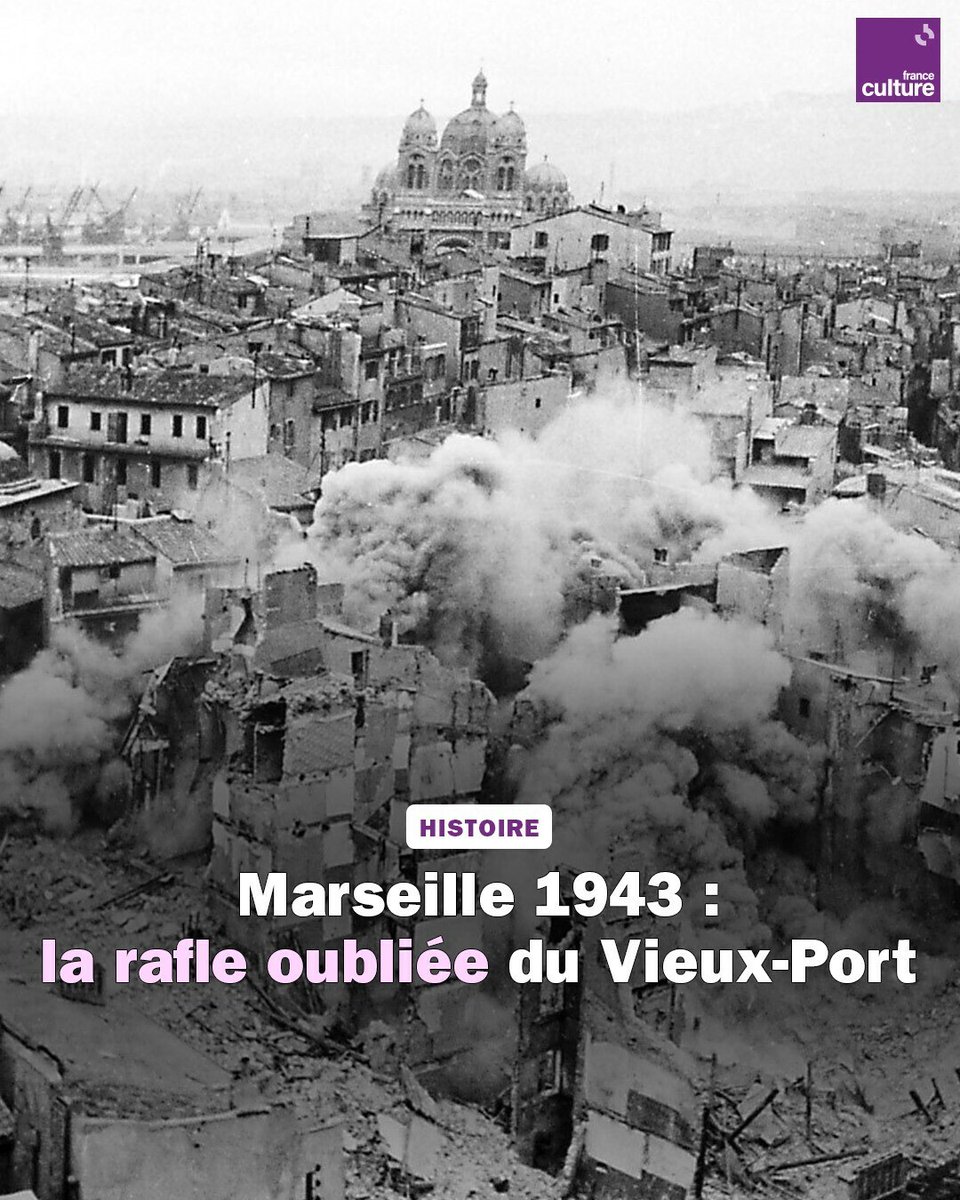 💬 'Mes parents m’ont réveillé avec des visages décomposés par la peur'. Le 24 janvier 1943, 20 000 Marseillais sont évacués de force, leur quartier entièrement rasé. Rencontre avec des rescapés. ➡️ l.franceculture.fr/3Vx