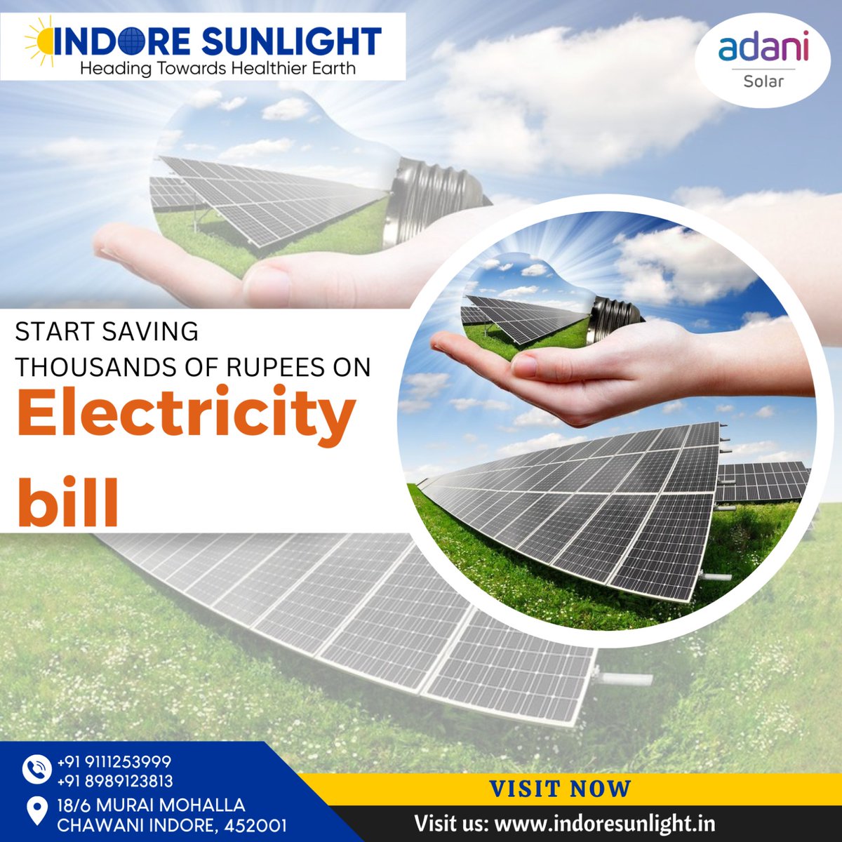 Make the switch to solar and start saving thousands of rupees on electricity bills! Harness the power of the sun to slash your energy costs and embrace a brighter, more sustainable future. ☀️💰 #SolarSavings
.
.
#SolarSavings #SaveOnElectricity #CutCostsGoSolar #SunPoweredSavings