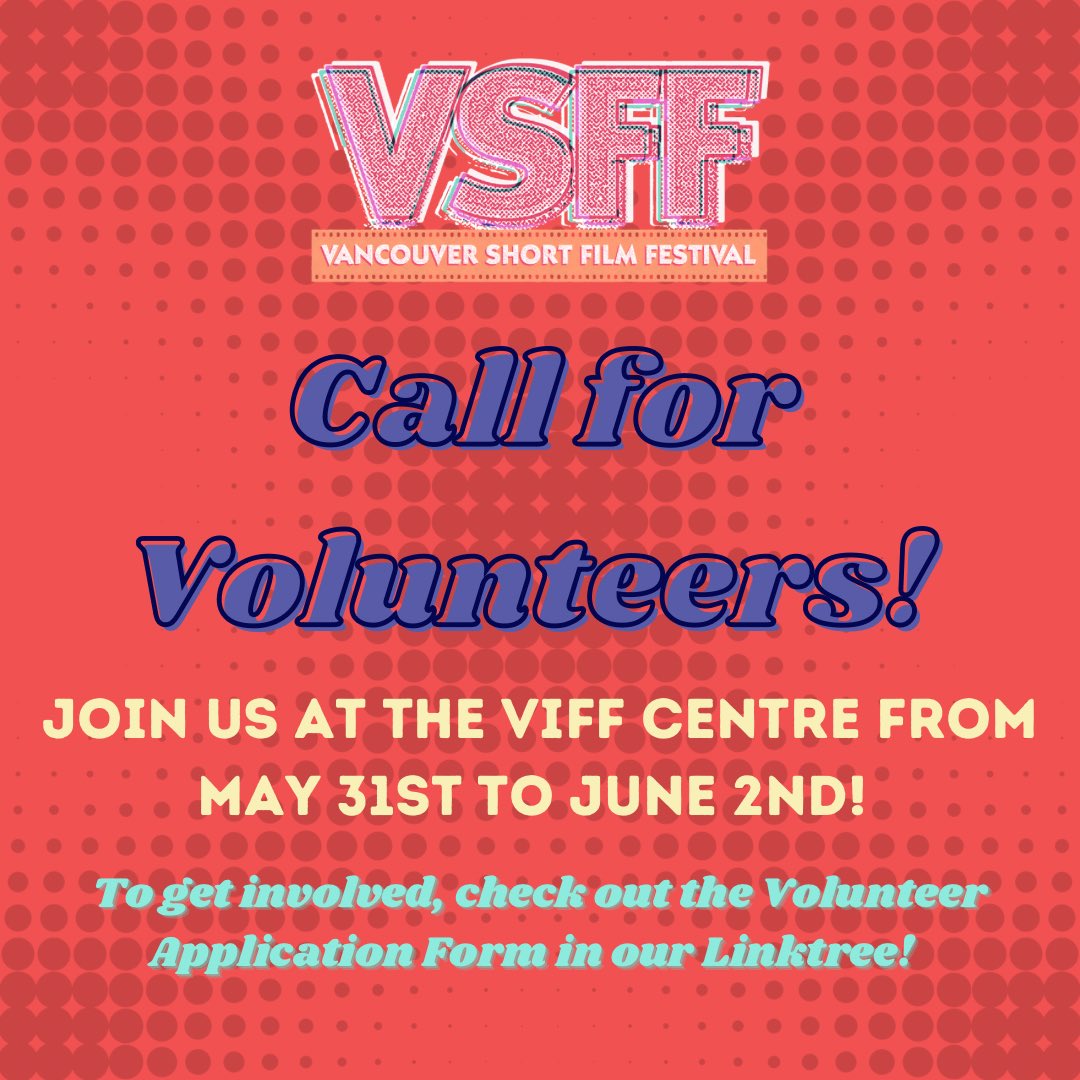 Volunteer with us this #VSFF2024 ! Fill out the application form at the link in our bio! 🥳