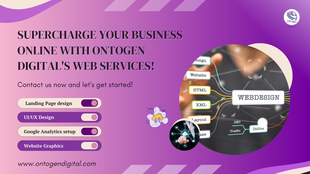 Ontogen Digital's expert web services. From captivating web design to strategic SEO, we've got the tools to drive your business forward. Let us help you stand out in the digital landscape. Reach out today! 💼💻 #WebServices #DigitalMarketing #OntogenDigital