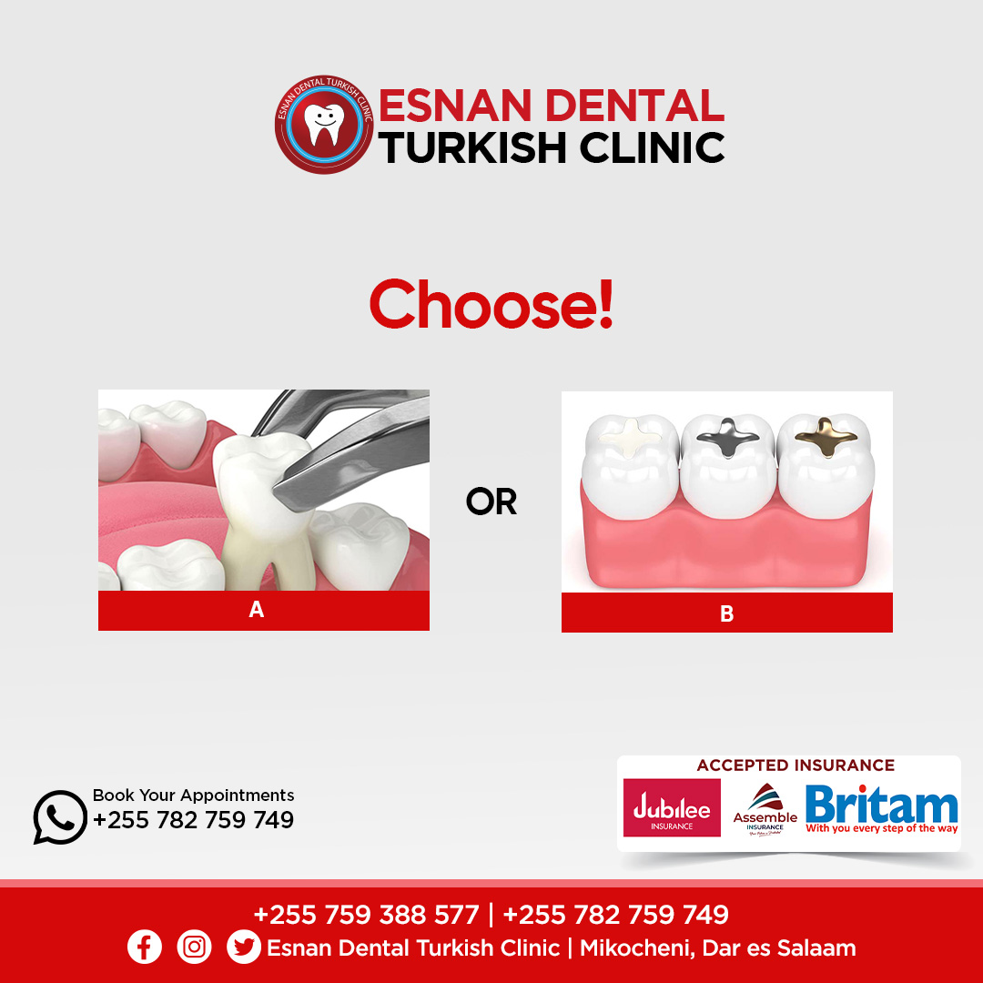 Choose wisely this Tuesday - choose to prioritize your dental health with us!

#like #share #x #trend #dental #esnandental #turkishclinic #daressalaam #tanzania🇹🇿 #quiz #choose #challenge #beautiful #love  #happy #follow